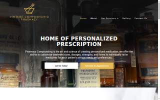 Vintage Compounding Pharmacy website