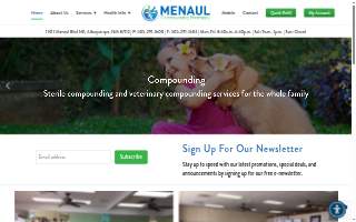Menaul Compounding Pharmacy website