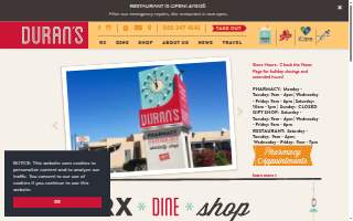Duran Central Pharmacy website