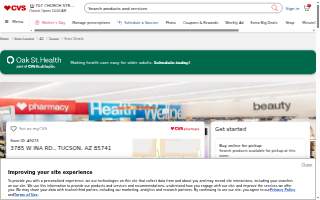 CVS Pharmacy of Tucson website