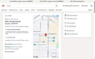 Walgreens Pharmacy of Tucson website