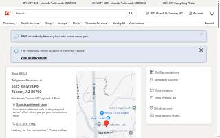 Walgreens of Tucson website