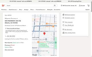 Walgreens Pharmacy of Atlanta website