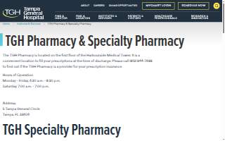 Tampa General Pharmacy website