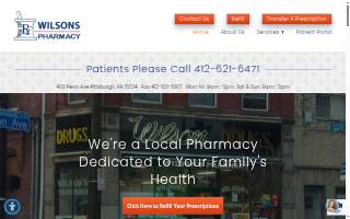 Wilson's Pharmacy website