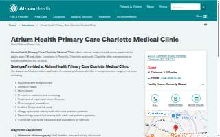 Medical clinic Charlotte NC website