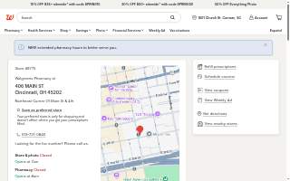 Walgreens of Cincinnati website