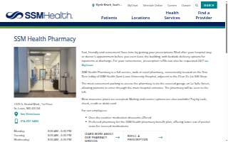 SSM Health Pharmacy of St. Louis website