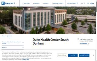 Duke Health Center South Durham website