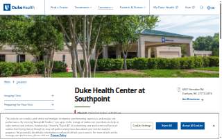 Duke Health Center at Southpoint website