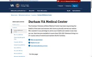 VA Medical Center of Durham website