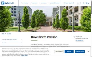 Duke North Pavilion website