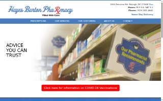 Hayes Barton Pharmacy website