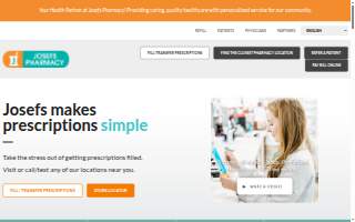Josefs Pharmacy website