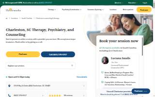 Thriveworks Counseling & Psychiatry Charleston website