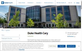 Duke Health Cary website