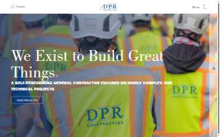 DPR Construction of Dallas website