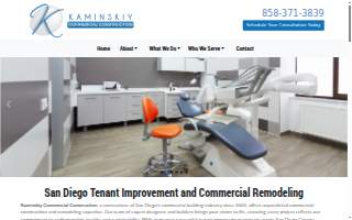 Kaminskiy Commercial Construction website