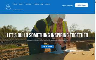 ELITE Construction website