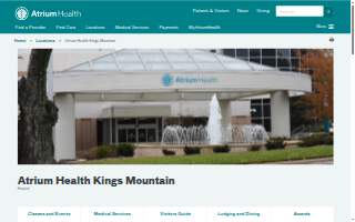 Atrium Health Kings Mountain website