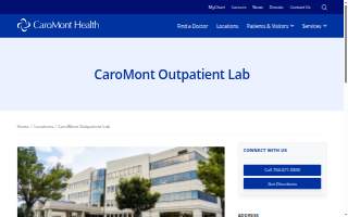 CaroMont Outpatient Lab website