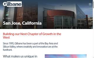 Gilbane Building Company of San Jose website