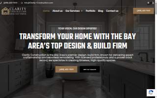 Clarity Construction website