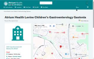 Atrium Health Levine Children's Gastroenterology Gastonia website