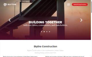 Blythe Construction, Inc website