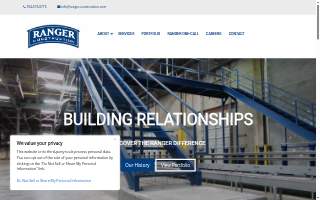 Ranger Construction website