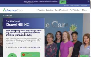 Avance Care Chapel Hill website