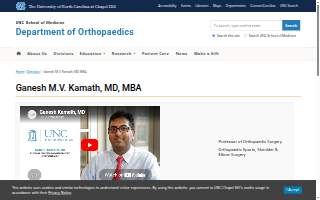 UNC Orthopaedics Ambulatory Care Center website
