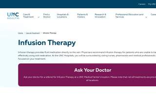 UNC Hospitals Infusion Center website