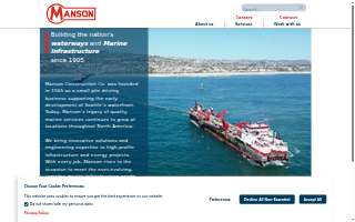 Manson Construction Co. website