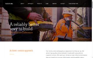 Venture General Contracting website