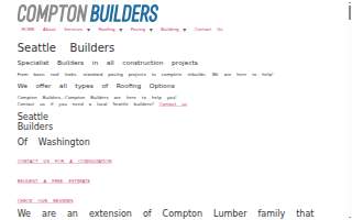 Compton Builders | Asphalt Paving | Roofing Company website
