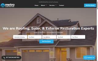Metro Construction, Inc. website