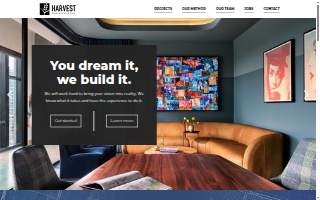 Harvest Construction Co website