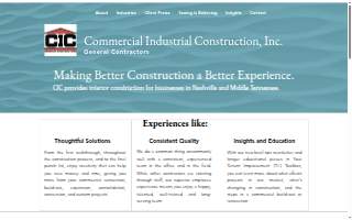 Commercial Industrial Construction website