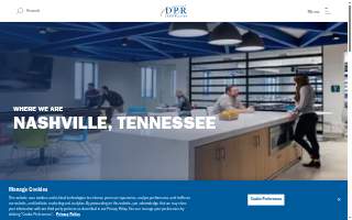 DPR Construction of Nashville website