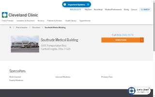 Cleveland Clinic Southside Medical Building website