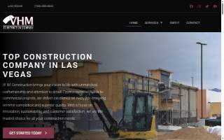 VHM Construction Company Las Vegas website