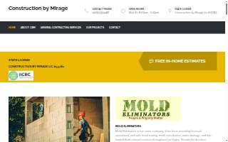 Construction By Mirage website