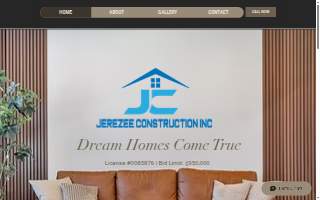 Jerezee Construction website