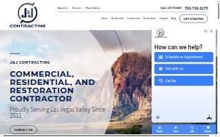 J&J Contracting website