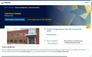 TriHealth Queen City Physicians - University Station website