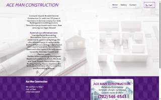 Ace Man Construction website