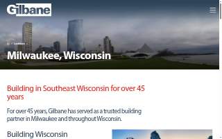Gilbane Building Company of Milwaukee website
