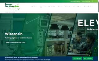 Pepper Construction Company website