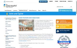 Christ Hospital Joint and Spine Center website
